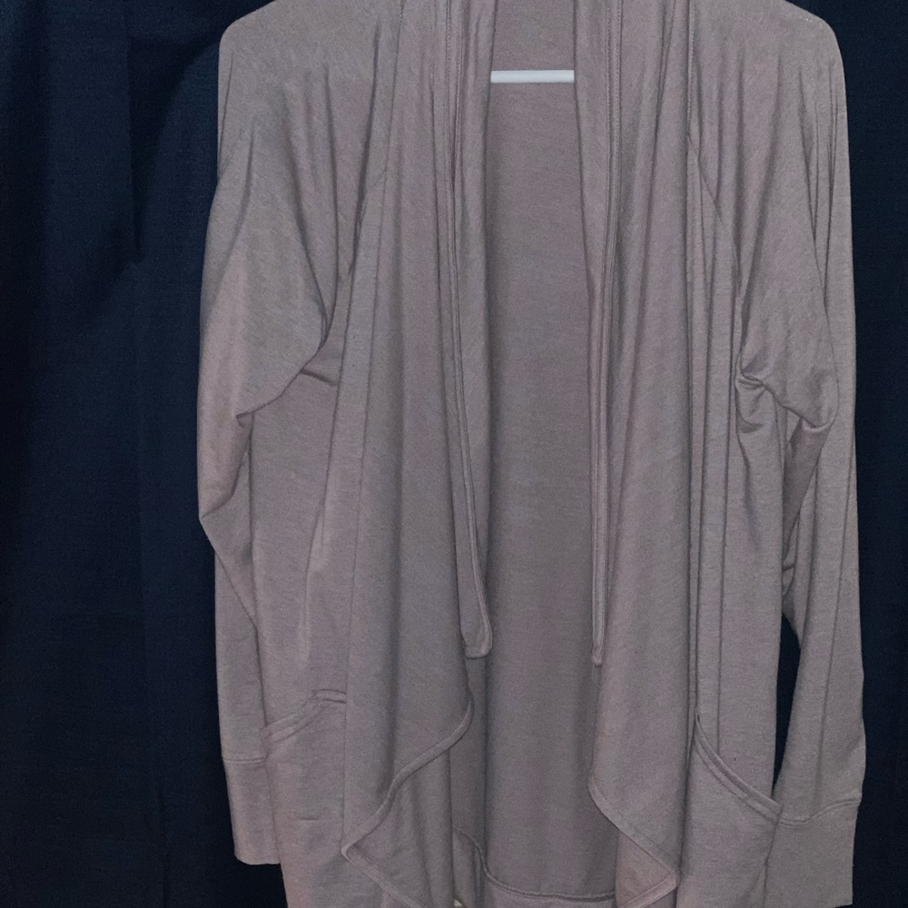 Sonoma open front long sleeve knit top.